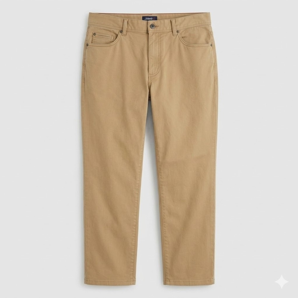 Johnnie-O Mens‎ 5-Pocket Chino Pants Beige Khaki Stretch 36x27 (Altered) - CJ